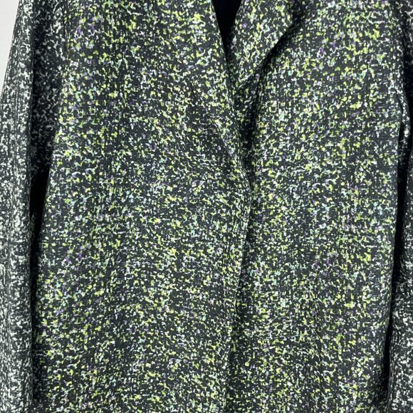 French Connection Pea Coat Size 12 Multicolor Long Sleeve Double Breaster Lined - Picture 3 of 12